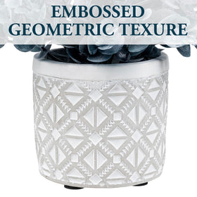 MyGift eucalyptus desktop centerpiece in a concrete pot brightens spaces without upkeep