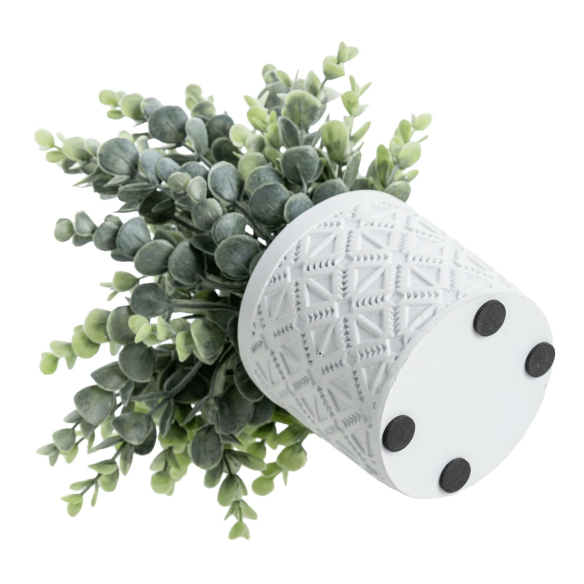 MyGift white pot version complements many color schemes and design styles with eucalyptus