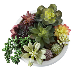 MyGift decorative planter pot with white concrete finish complements modern interiors