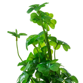 MyGift desktop display with glass pots, lifelike greenery.