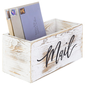 MyGift Mail Holder front-script design enhances desk organization