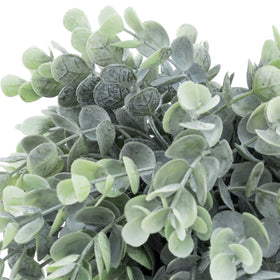 MyGift office desk eucalyptus plant for low-maintenance décor.