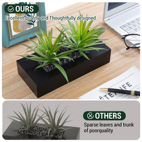 MyGift realistic faux greenery without maintenance for busy spaces