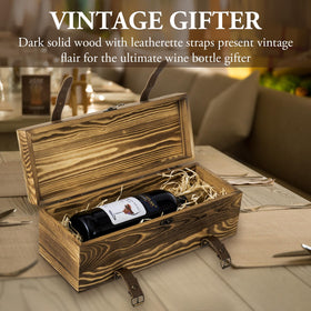 MyGift rustic storage box with hidden compartment offers versatile use