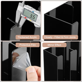 MYITYARD two-compartment organizer, front view illustrates separate storage for cups and lids.
