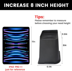 MYMULIKE 8-inch bed risers oversized top to match larger legs.
