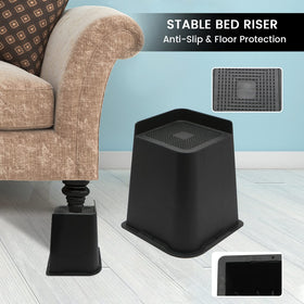 MYMULIKE bed risers suit couches, sofas, tables, and chairs.