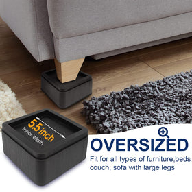 MYMULIKE heavy-duty risers support up to 6000 lbs per leg.