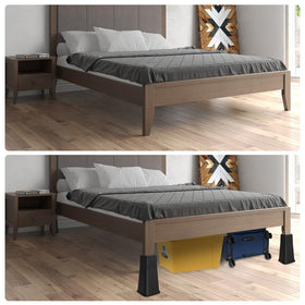 MYMULIKE bed risers heavy-duty design supports large beds desks and sofas