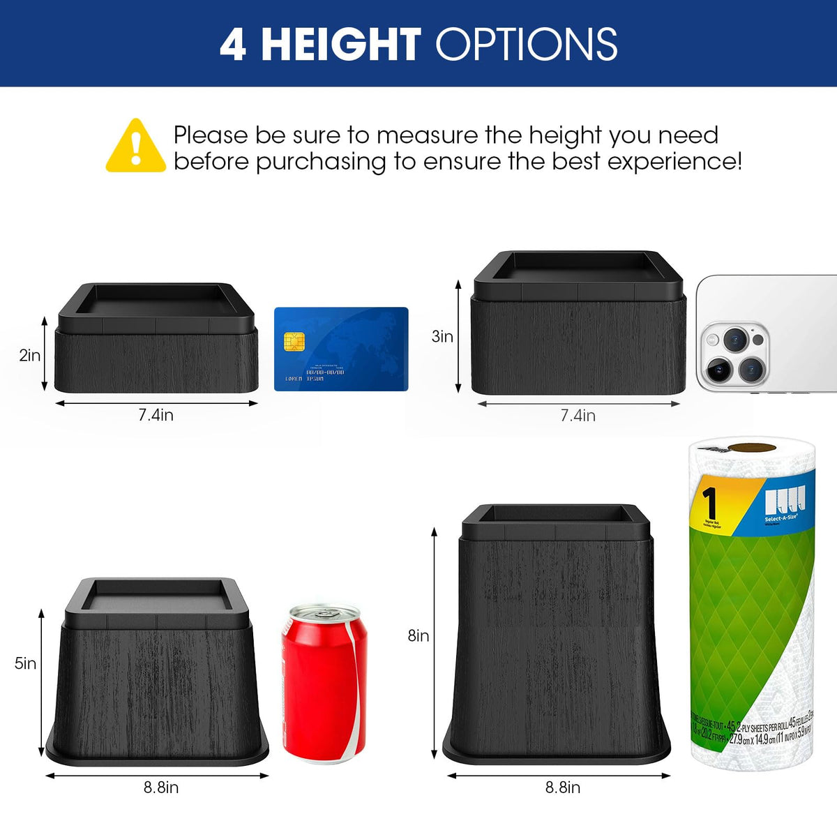 MYMULIKE stackable top provides multiple height options for customizable furniture elevation.