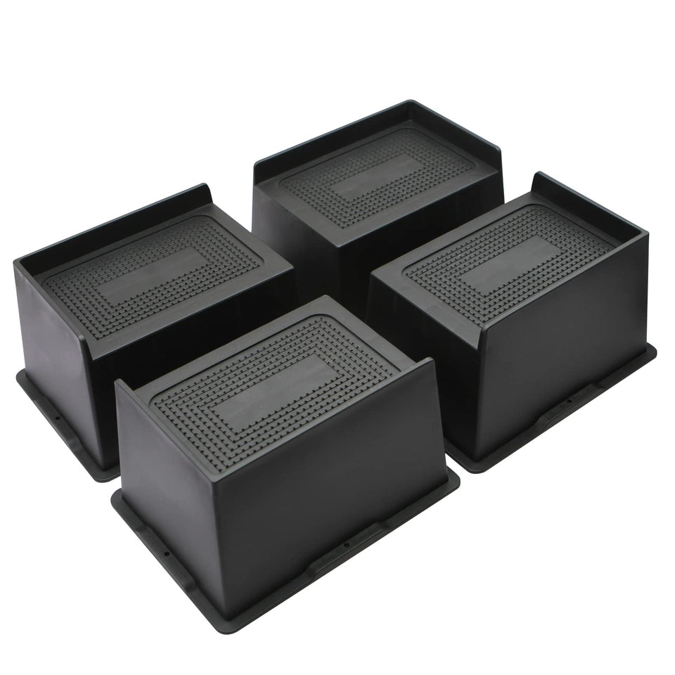 MYMULIKE bed risers top surface provide stable support and extra space under the bed