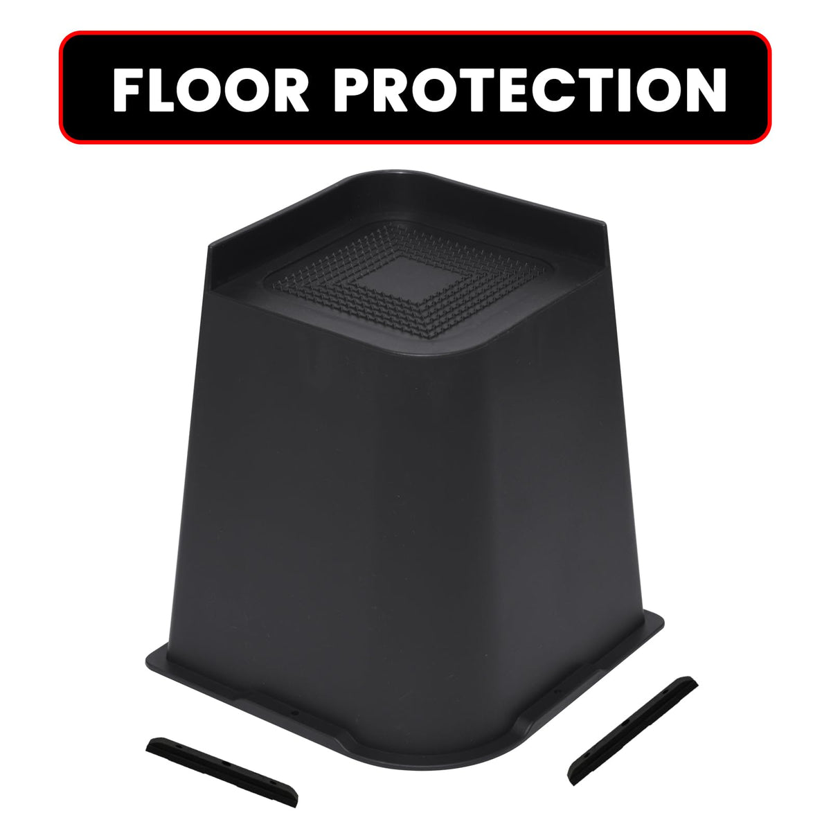 MYMULIKE half-side design helps slide risers under legs.