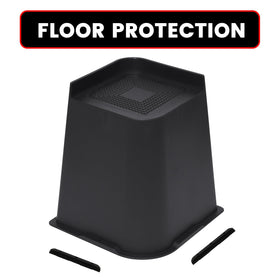 MYMULIKE half-side design helps slide risers under legs.