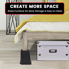MYMULIKE rubber bottom protects flooring from scratches.