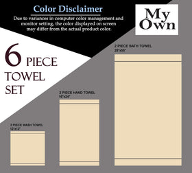 MyOwn Premium Cotton Towel Set bathroom display shows compact, lightweight design.