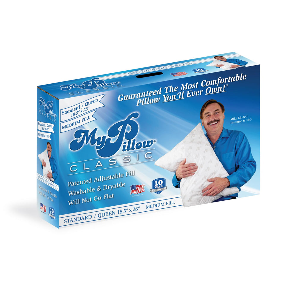 MyPillow bedding rolled packaging shows eco-friendly delivery and unboxing ease