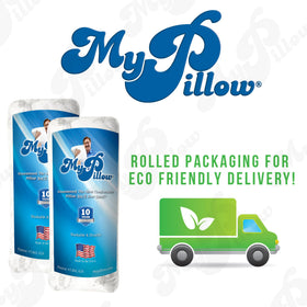 MyPillow Classic Pillow in use by a side sleeper for neck and head comfort.