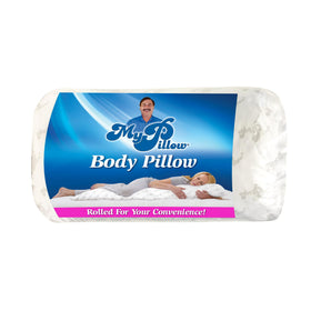 MyPillow full body pillow back support design reduces pressure points for sleepers
