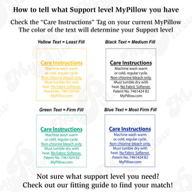MyPillow king-size pillows on bed, creating an inviting sleep setup.
