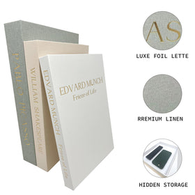 Myrthyn decorative books size 7-87w 11h 1-57d display versatility