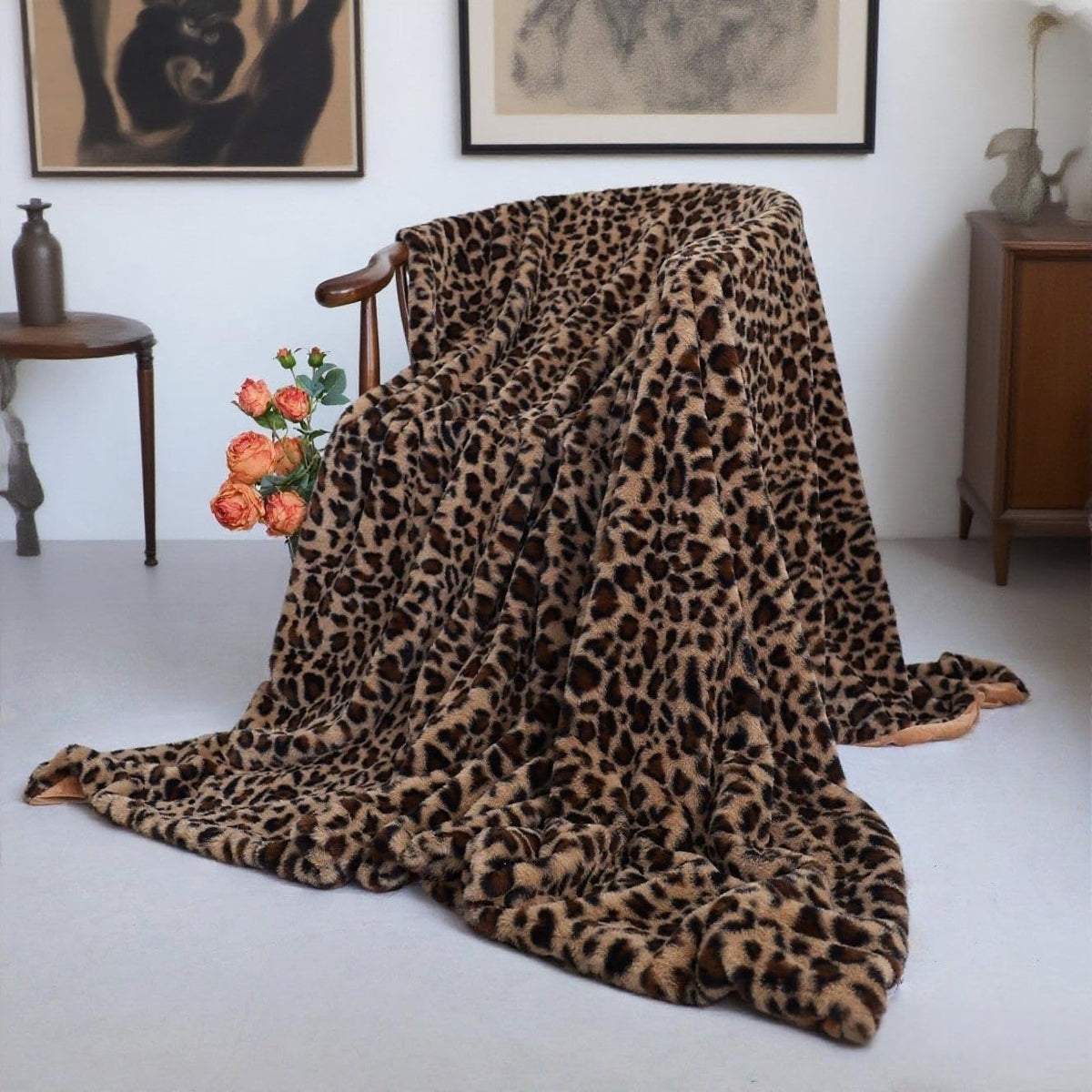 MYRU leopard blanket presented as a gift-ready cozy option.