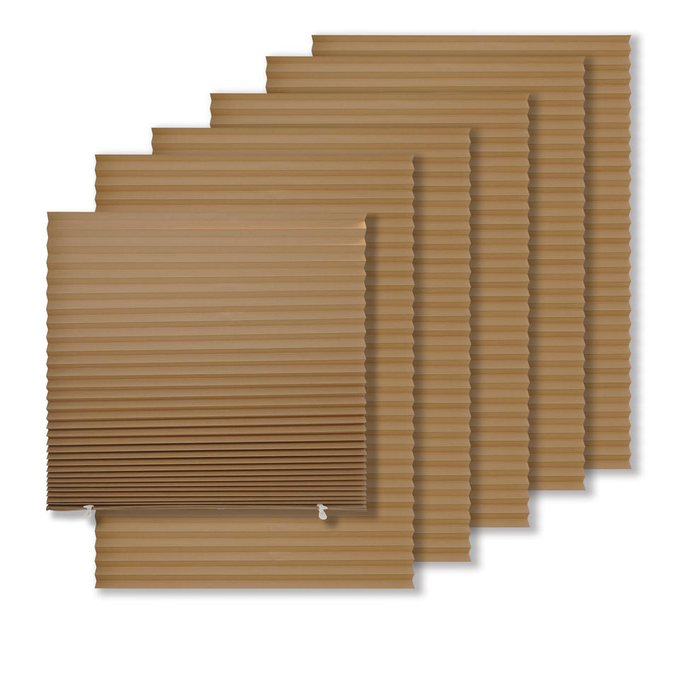 MYshade 6-pack blackout paper shades ready for quick room darkening.