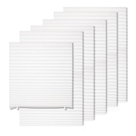 MYshade white paper shades unrolled for quick privacy and light control