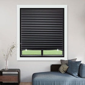 MYshade cut-to-fit demonstration aligning shade to window frame