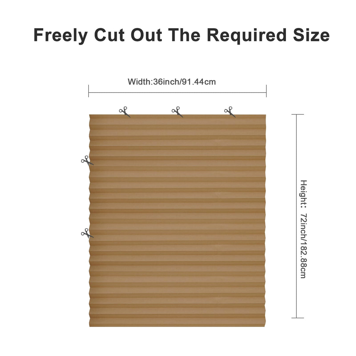 MYshade cut-to-fit shades tailored to window size.