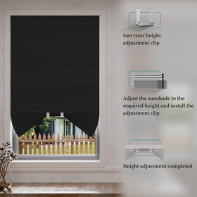 MYshade half circle arch shade fits arched windows for room darkening.