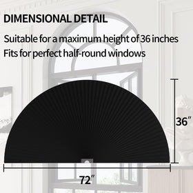 MYshade honeycomb arch shade improves insulation and reduces outside noise.