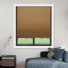MYshade no-drill installation yields a clean, wall-safe setup.