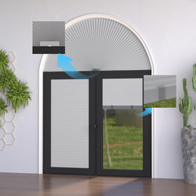 MYshade noise-reducing shade creates a calmer room.