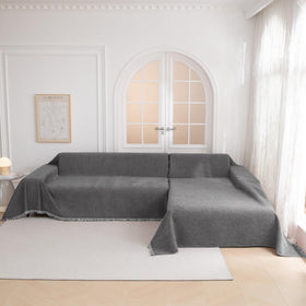 MYSKY HOME 3-seat couch cover fits medium sofas securely.