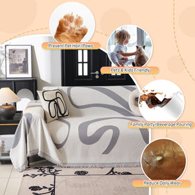 MYSKY HOME anti-slip back detail keeps cover stable during daily activities