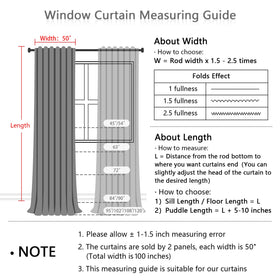 MYSKY HOME back tab curtains drape with a soft silhouette
