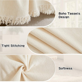MYSKY HOME couch cover highlights anti-slip backing for secure fit on sectional.