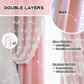 MYSKY HOME blackout drapes block daylight while keeping a chic look.