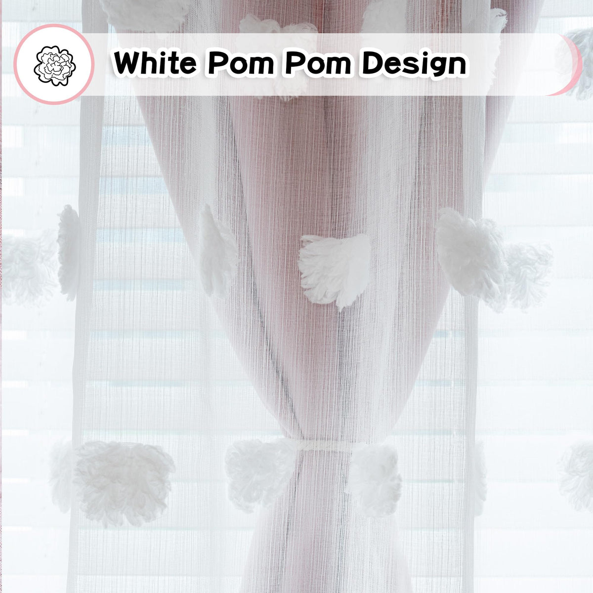 Double-layer curtains with grommets ensure easy setup and smooth operation.