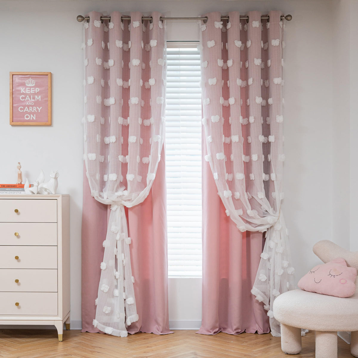Easy care curtains: machine washable for busy households.