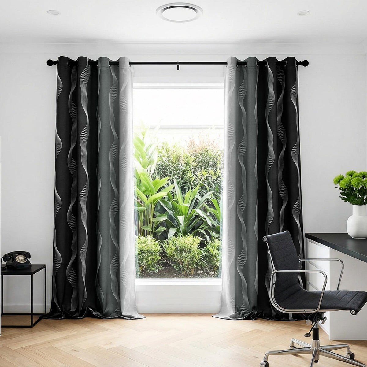MYSKY HOME Easy-care fabric is machine washable for simple maintenance.