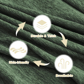 MYSKY HOME easy-fit slipcover stays in place.