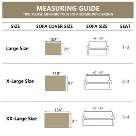 MYSKY HOME easy install sofa protector for quick room refresh