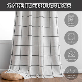 MYSKY HOME machine washable curtains for easy care.