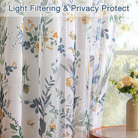MYSKY HOME soft sheer curtains set mood with natural light.