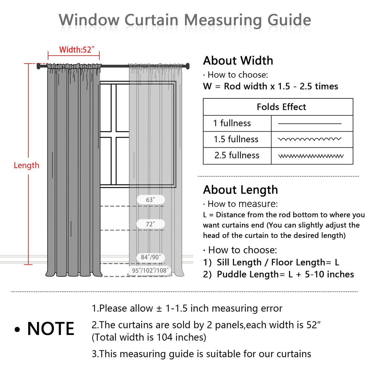 MYSKY HOME rod pocket detail for easy hanging.