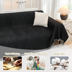 MYSKY HOME L-shaped sectional cover offers sleek protection for corners and upholstery.