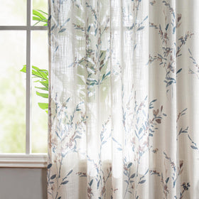 MYSKY HOME linen blend fabric close-up shows soft feel and wrinkle resistance.