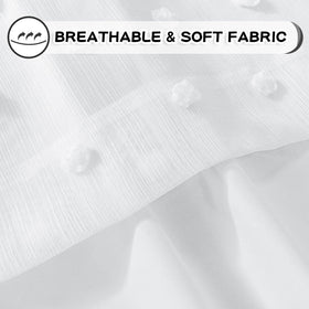MYSKY HOME machine washable curtains emphasizing easy cleaning