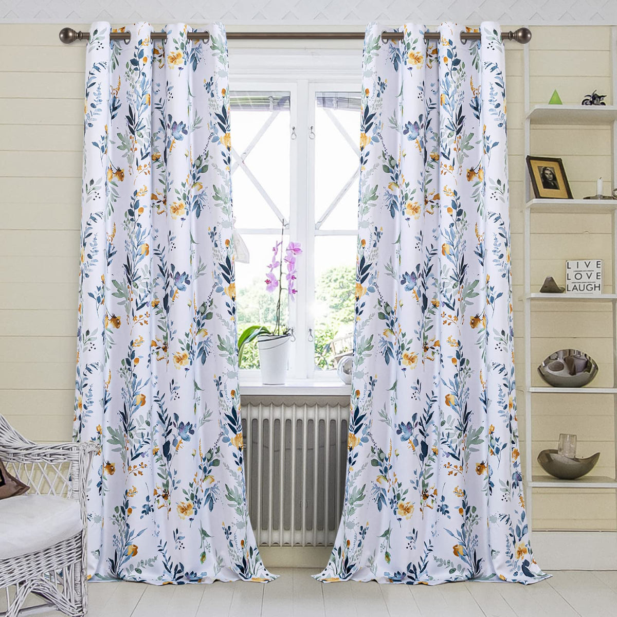 MYSKY HOME machine-washable curtains stay neat with easy care.